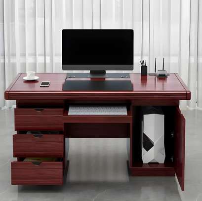 Office Tables:1200mm Mahogany Executive Table image 6