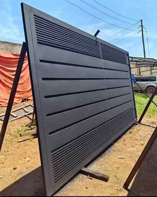 Top steel modern sliding gates image 10