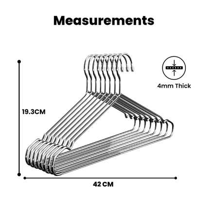 10pcs stainless steel hangers image 3