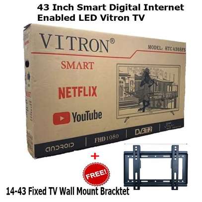 Vitron 43" Inch Full HD Smart Android TV + FREE Wall Bracket image 1