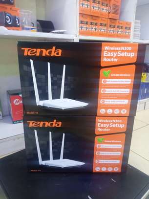 tenda F3 Home Wireless Router- Optical Fiber- Broadband image 1