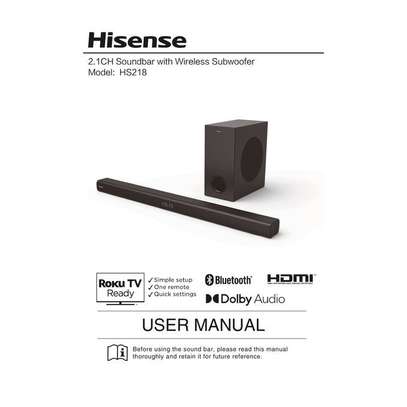 Hisense 200W Wireless Soundbar, 2.1Ch, Hdmi Arc Bluetooth - Hs218 in  Nairobi CBD, Ronald Ngala | PigiaMe