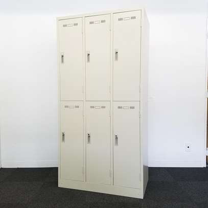 Metallic 6-Locker Steel Storage Cabinet image 2