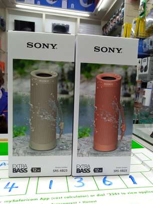 Sony Extra Bass Portable Wireless Speaker-Taupe image 1