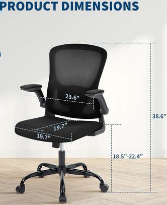 Office chair: Mesh Office Chair with Flip-Up Armrests image 2