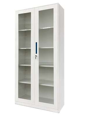 Office Cabinet: Full Glass White Office Cabinet In Rongo image 4