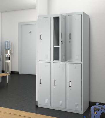 Gym Cabinet; 6 Door Gym Luggage Steel Cabinet image 9