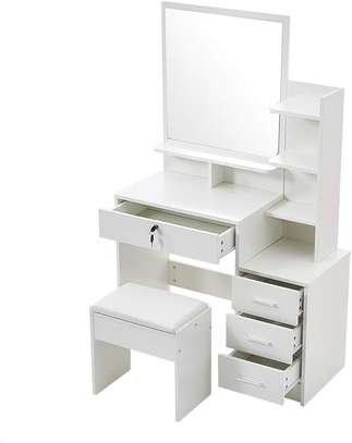 White Dressing Table With Mirror image 8