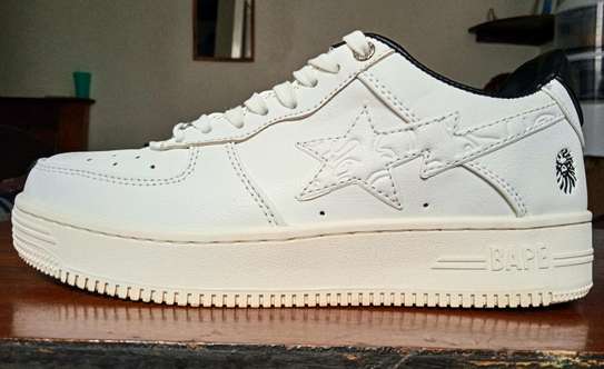 White Bape classic sneakers image 4