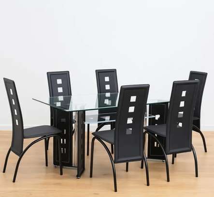 Office Dinning Set: 6-Seater Home Classic Dining Set image 1