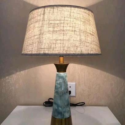 PU leather covering for lamp stand image 1