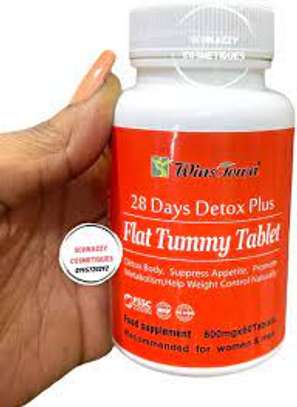 28 Days Detox Plus  Flat Tummy 800mgx60 Tablets. image 1