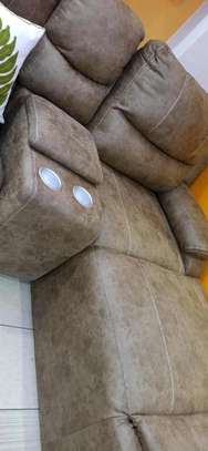 L SHAPE SOFA WITH END RECLINER image 6