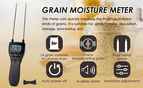Gm650 grain moisture meter hygrometer digital moisture meter image 2