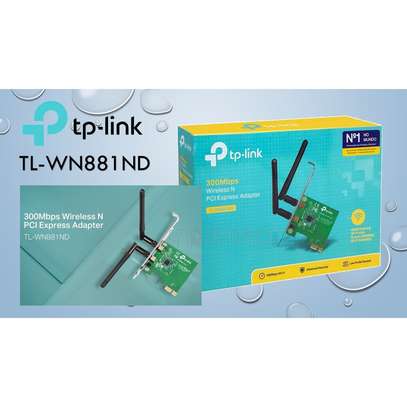 Tp-Link 300mbps Wireless N PCI Express Adapter - TL-WN881ND image 1