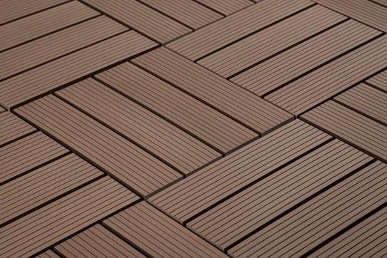 WPC Decking Tiles, Wood Plastic Composite Outdoor Flooring. image 1