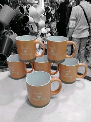 Set of 6 Black Ceramic Mugs Durable & Elegant image 4
