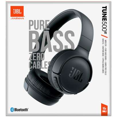JBL Tune 500BT Bluetooth Wireless On-Ear Headphone with Mic JBL Pure Bass Sound Noise Canceling Foldable Headset Sport Earphones image 2
