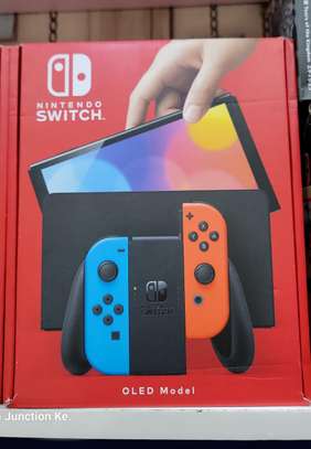 Nintendo Switch OLED Neon Red & Blue image 1