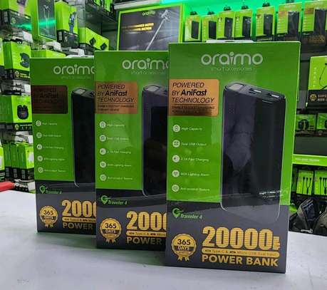 Oraimo power bank 20000mah fast charging image 1