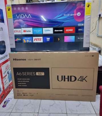 Hisense 55" Smart Tv 4k UHD A6 Vidaa Frameless image 3