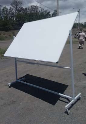 Portable double sided white board 6*4 ft image 1