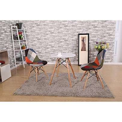 Dining Chair: Unique Patchwork Office Visitor Dining Chair image 2