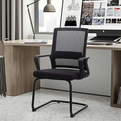 Stable Black Office Guest Chairs – Classic Design image 3
