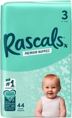 Rascal Premium Baby Diapers for 4-8 kg - - Size 3-48 Count image 1