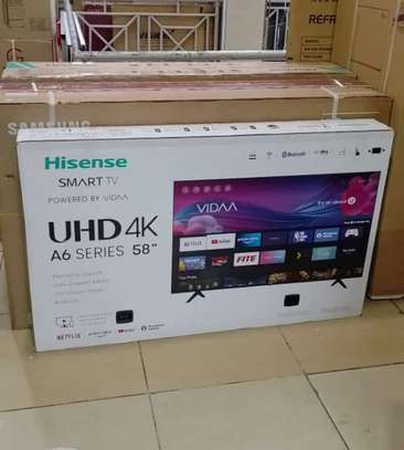 HISENSE 58 INCH SMART TV UHD VIDAA 4K FRAMELESS image 1