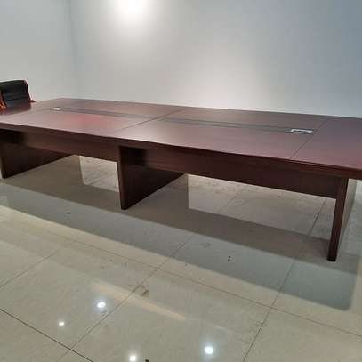 Boardroom Table; 300cm Mahogany Boardroom Table image 2