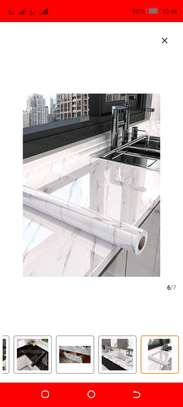 Premium Black Marble Contact Paper with Gold Veins image 5