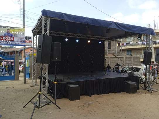 Professional Portable Stage with Sound & Lighting image 1