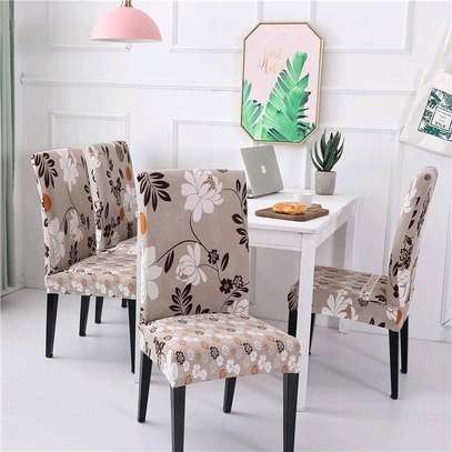 6pcs Stretchable Dining Seat Covers image 1