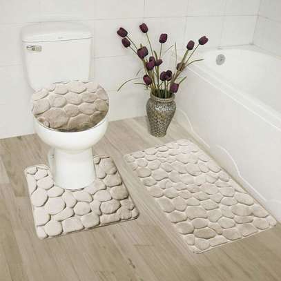 3 Piece Toilet mat Set image 5