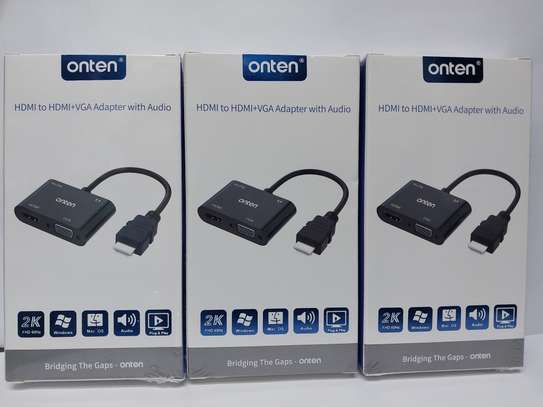 Onten Hdmi to HDMI and VGA with Audio image 2