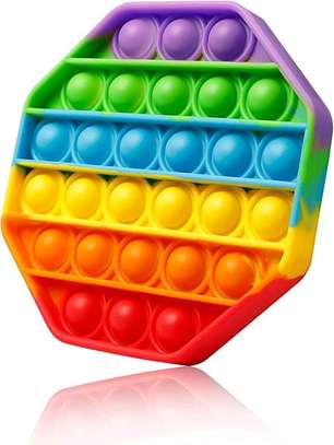 *Fidget Reliver Stress Toys Pop Rainbow Push Its Bubble Antistress Toys Simple image 6