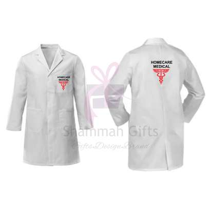 High quality lab coats made from cotton fabric customized with your logo/information image 1