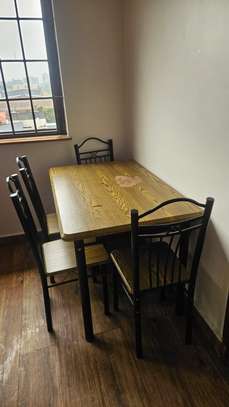 Dining Table Set with Metal Frame Chairs image 4
