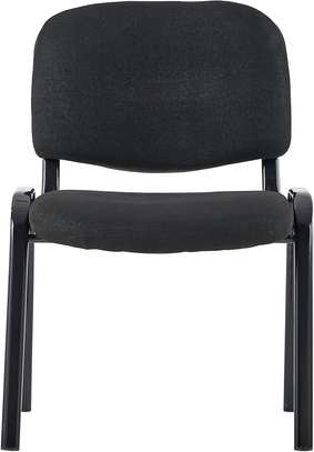 4-Legged Molded Plastic Grey Eames Chair image 5