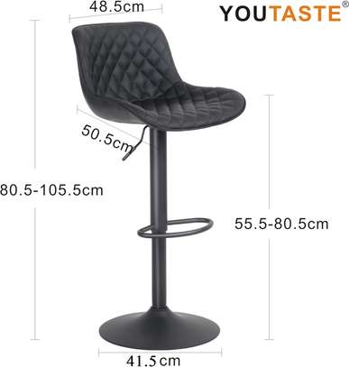 Barstools: Adjustable Seat Height Barstool For Homes image 1