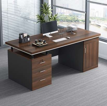1.4M Modern Luxury Rectangular Home Office Desk image 1