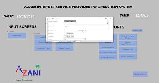 Azani ISP Information System image 7