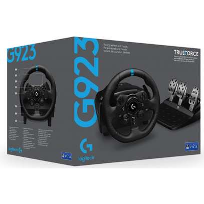 LOGITECH G923 RACING WHEEL AND PEDALS image 1
