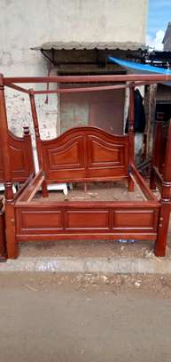 Bed made by hand wood and good quality material made image 1