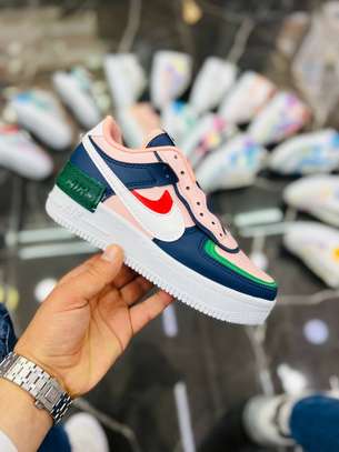 Nike air force 1 shadow Peach Dark Blue sneakers image 2