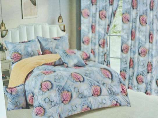 Duvet,bedsheets,pillowcases and curtains bedroom bundle image 3