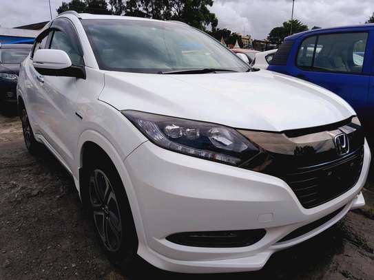 Honda Vezel-hybrid white 2016 image 9