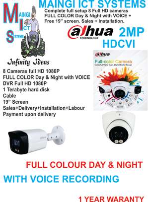 CCTV CAMERAS FULL COLOUR DAY & NIGHT WITH AUDIO RECORDING image 1