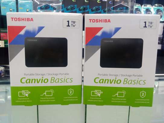 Toshiba Portable USB 3.0 External Hard Drive – 1TB Black image 1